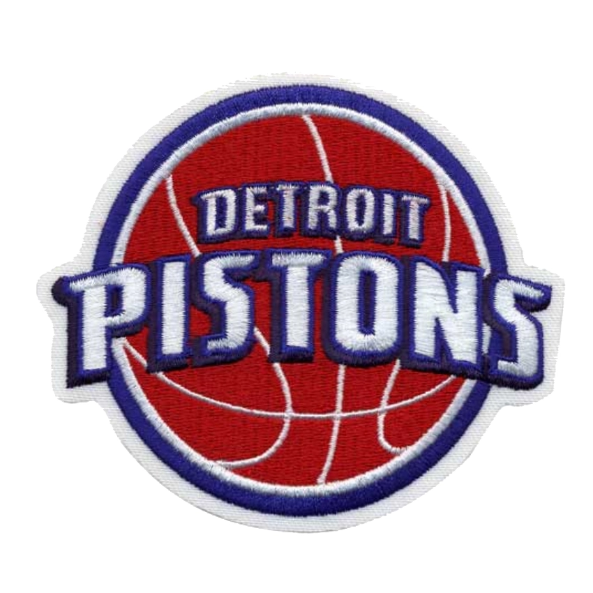 Detroit Pistons round logo patch