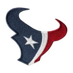 Houston Texans Bull Head Logo Embroidered Patch