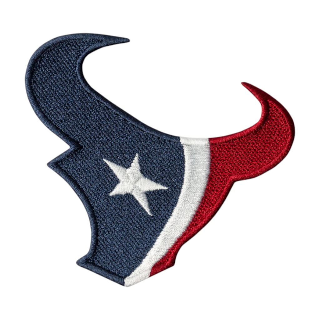 Houston Texans Bull Head Logo Patch