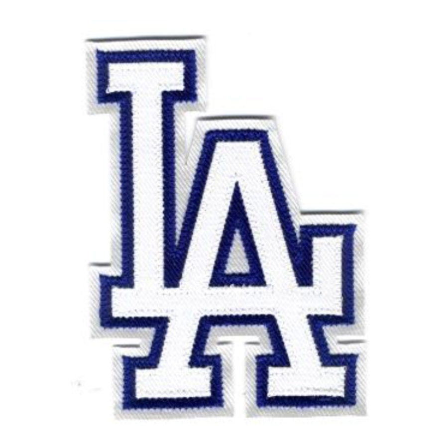 Los Angeles Dodgers "LA" Script Logo Iron-on Patch