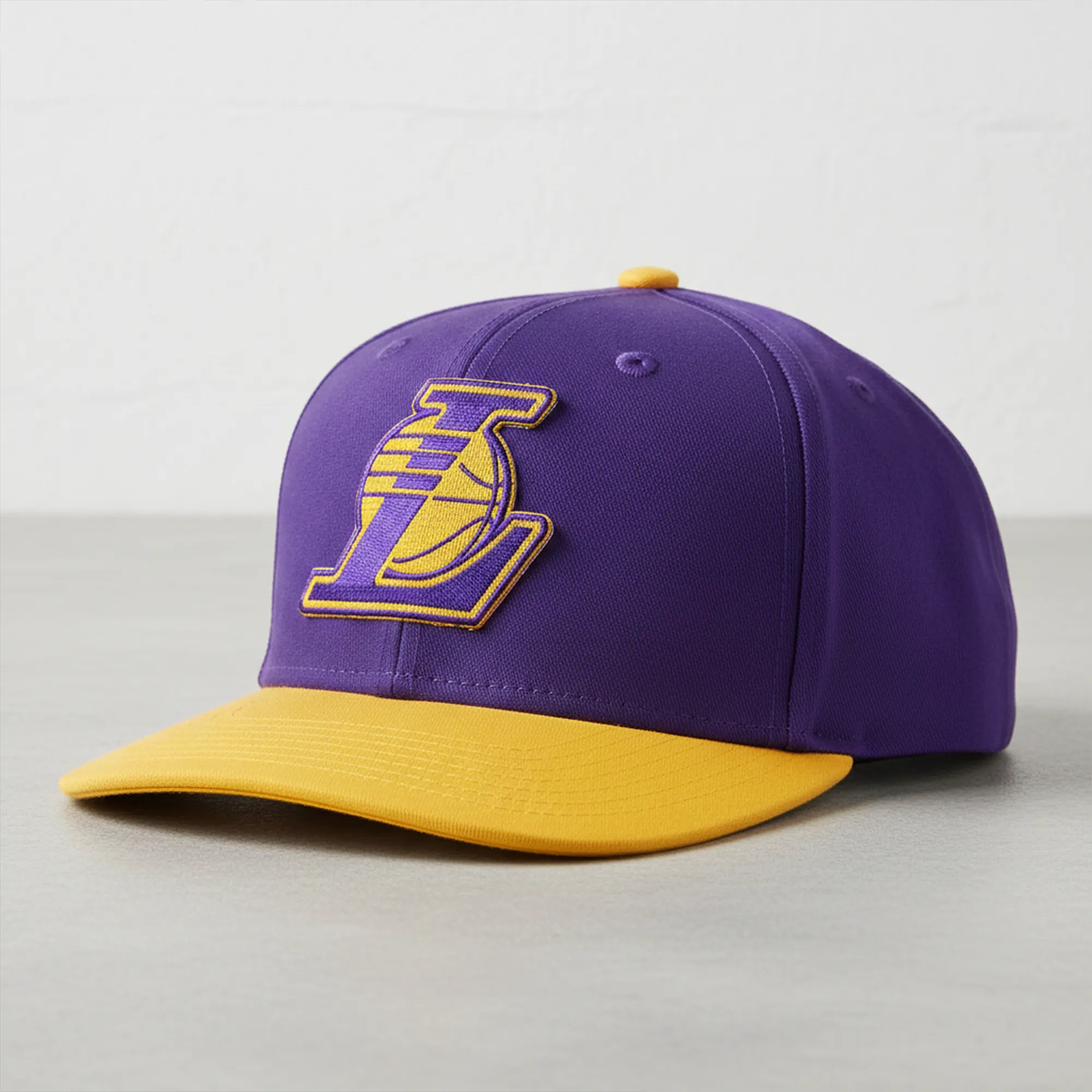Los angeles lakers “l” basketball cap patch