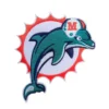 Miami Dolphins Retro Aqua Patch