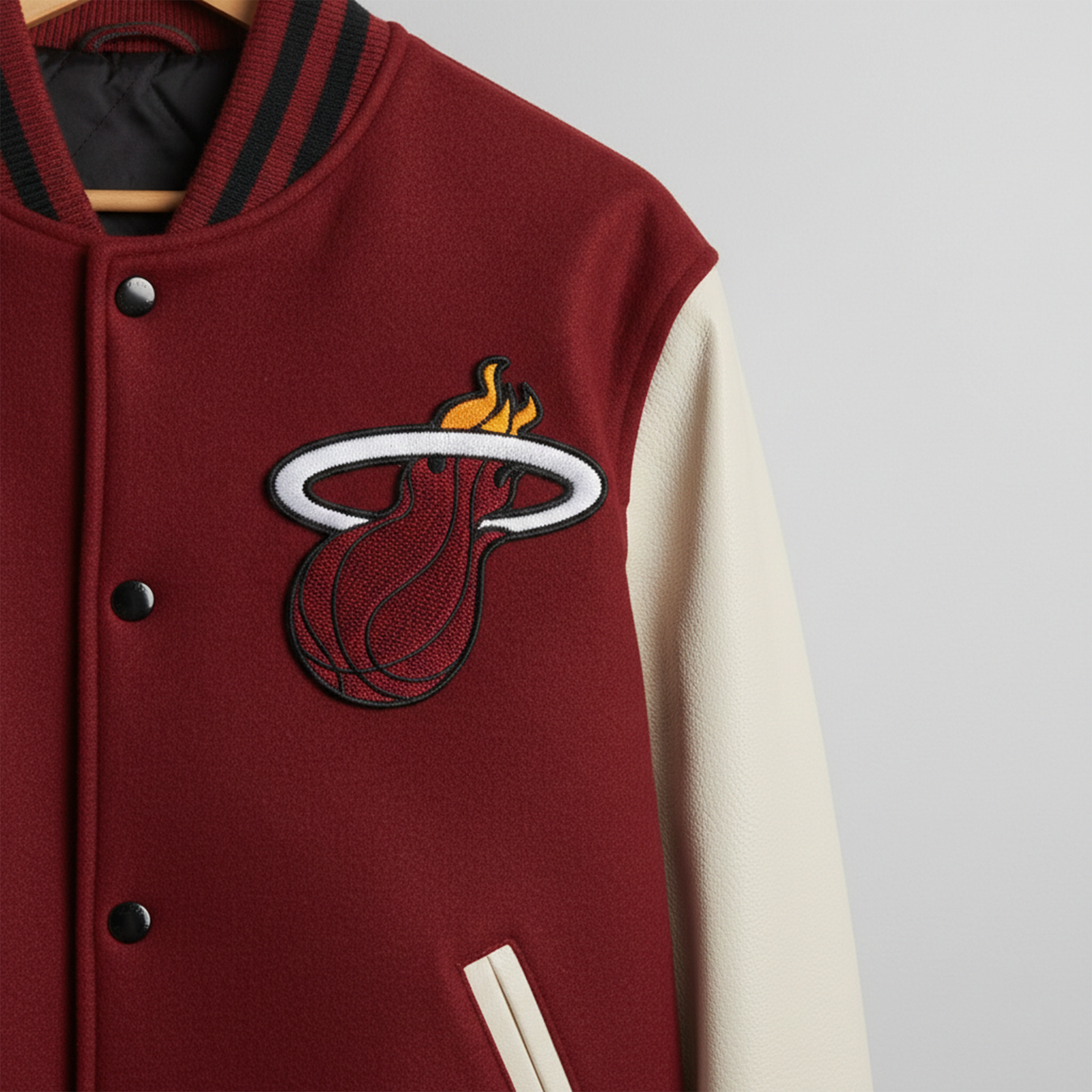 Miami heat primary basketball logo jackt patch