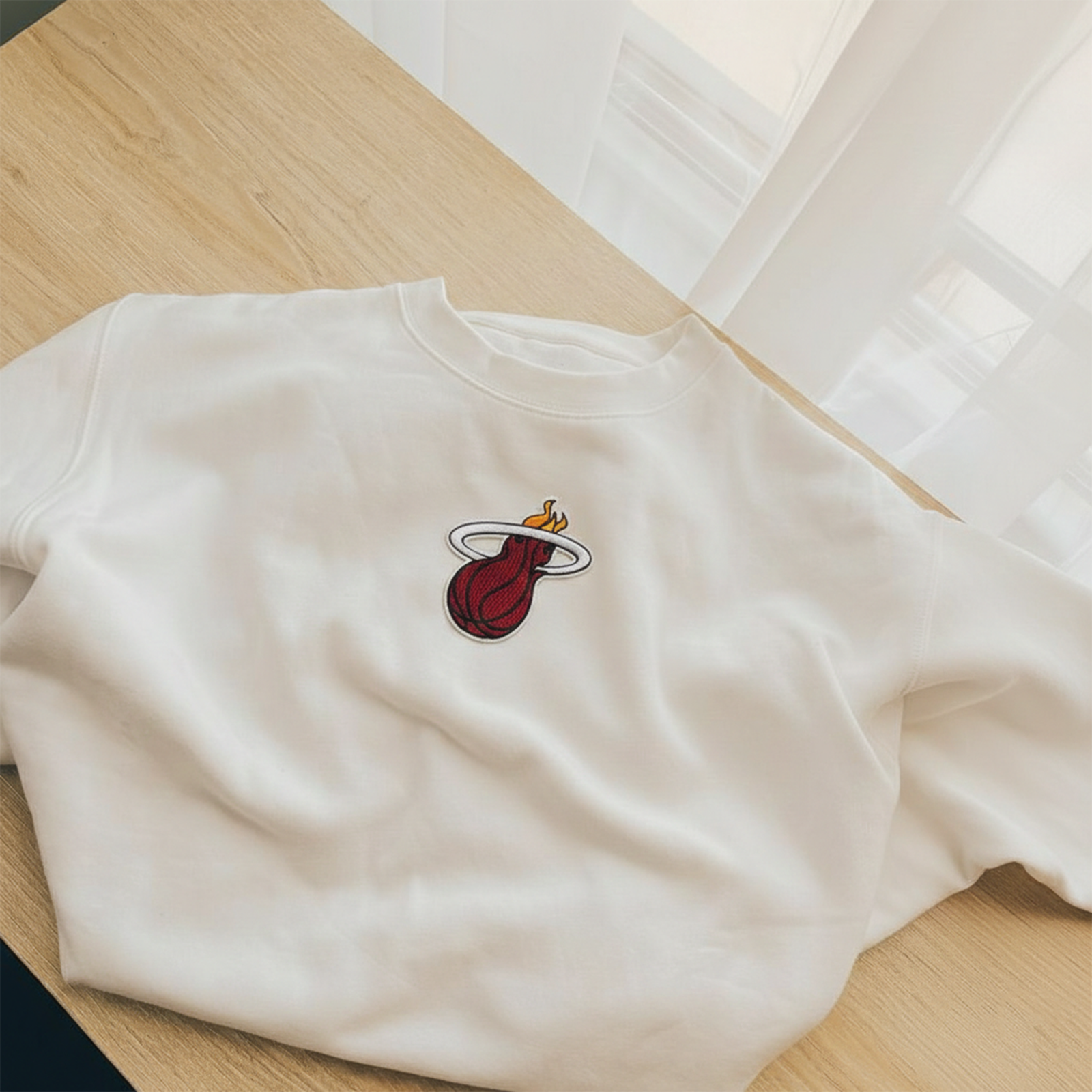 Miami heat primary basketball logo shirt patch