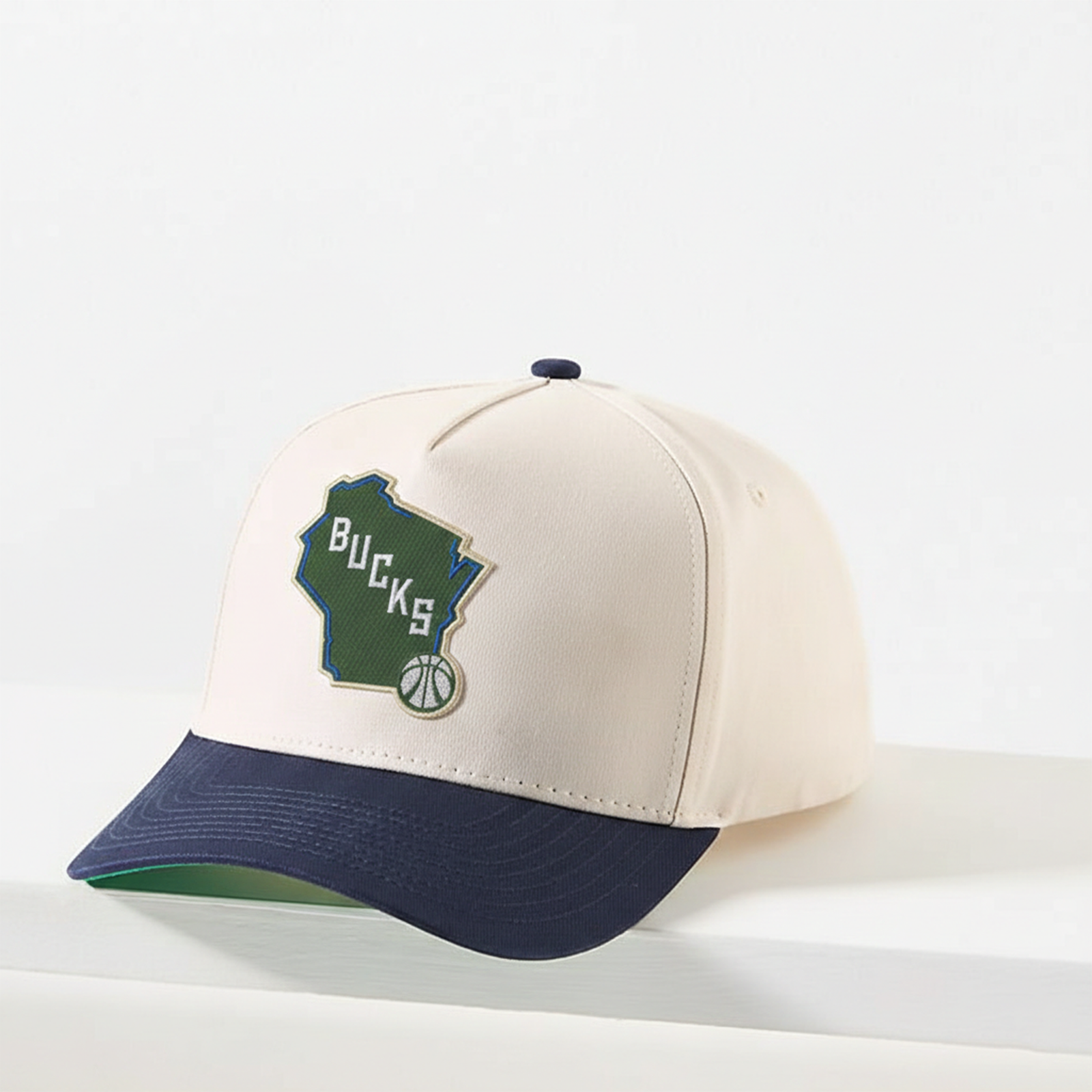 Milwaukee bucks wisconsin state logo cap patch