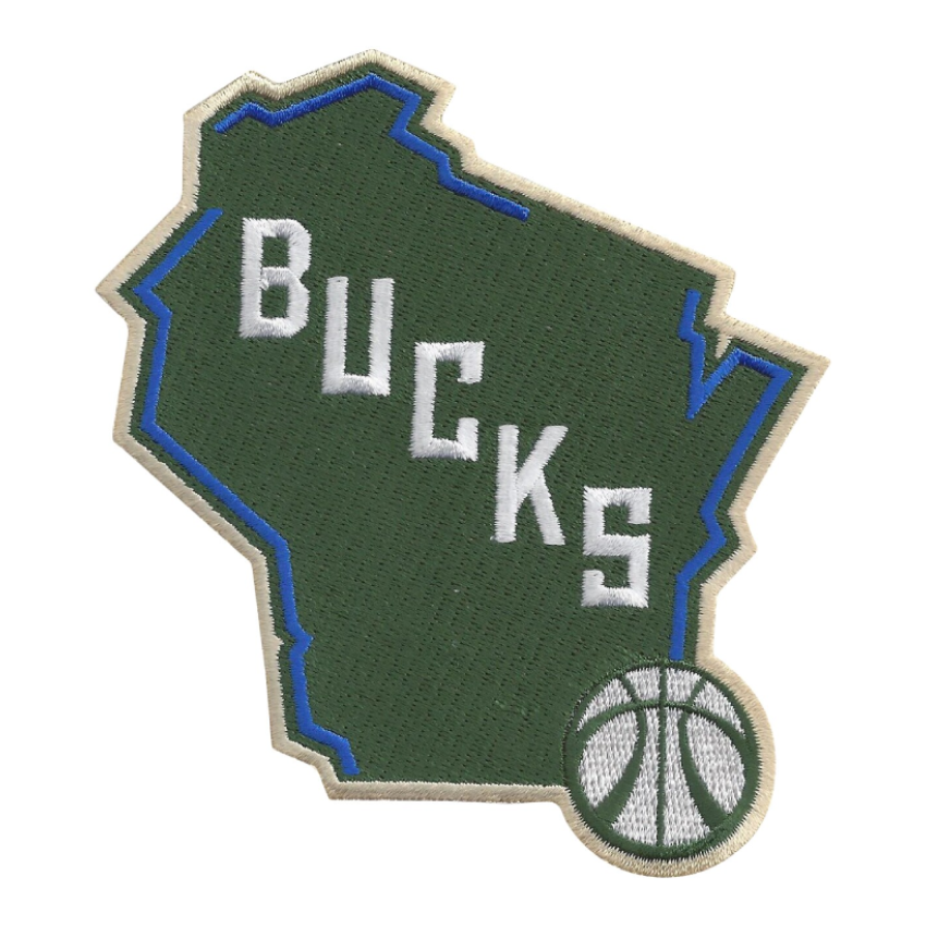Milwaukee Bucks Wisconsin State Logo Patch