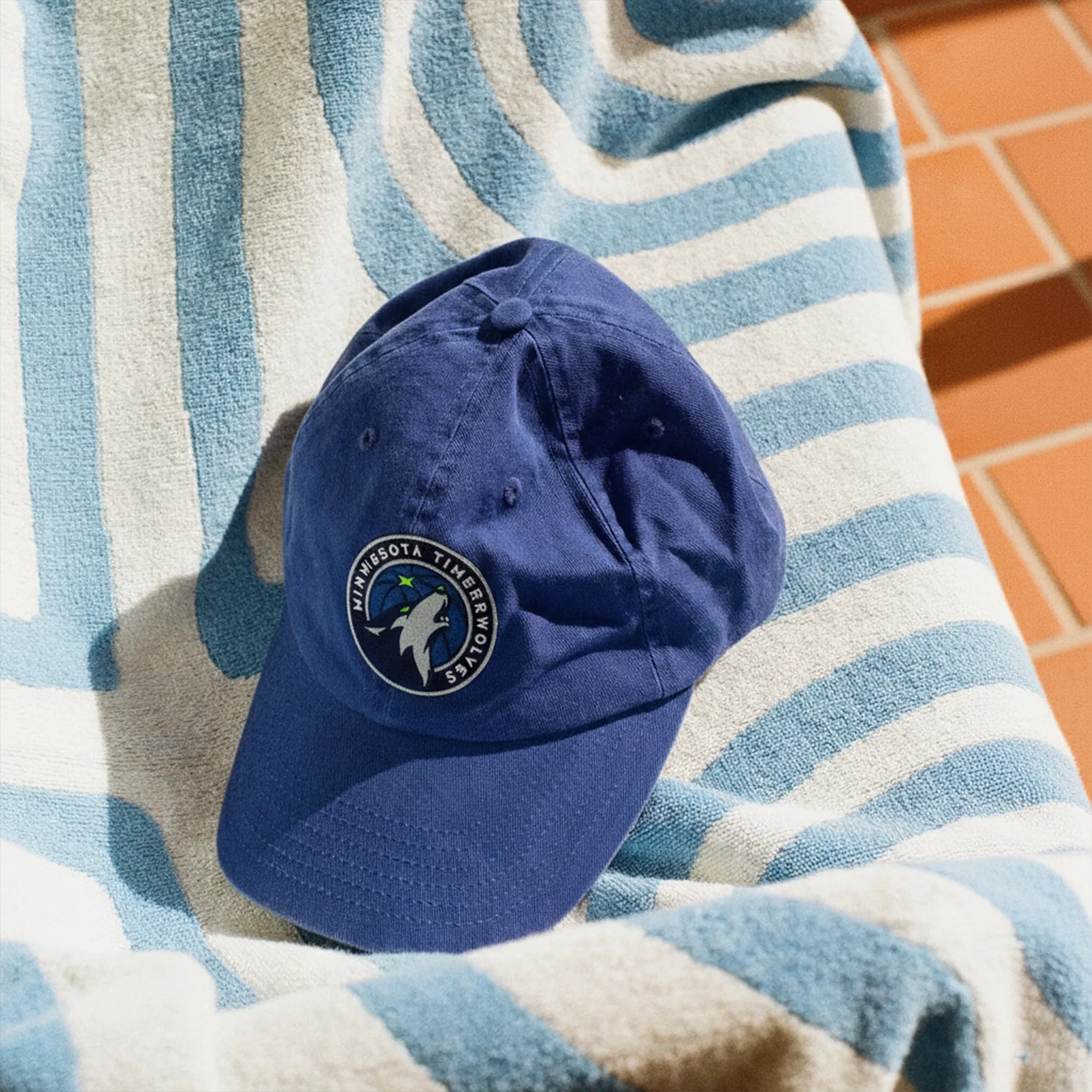 Minnesota timberwolves primary cap logo patch