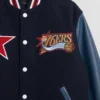 Philadelphia 76ers primary team logo iron-on jacket patch