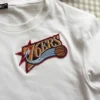 Philadelphia 76ers primary team logo iron-on shirt patch