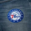 Philadelphia 76ers round vintage denim jeans patch