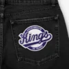 Sacramento kings 30th team anniversary denim jeans patch