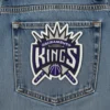 Sacramento kings primary team logo denim jeans patch