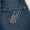 San antonio spurs 2017 team symbol denim jeans patch