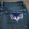 Seattle Seahawks “Hawk Head” Embroidered denim jeans Patch
