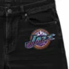 Utah jazz logo retro denim jeans patch