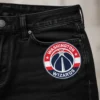 Washington wizards logo denim jeans patch