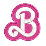 Barbie Initial 'B' Embroidered Patch