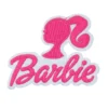 Barbie Silhouette Script Logo Patch