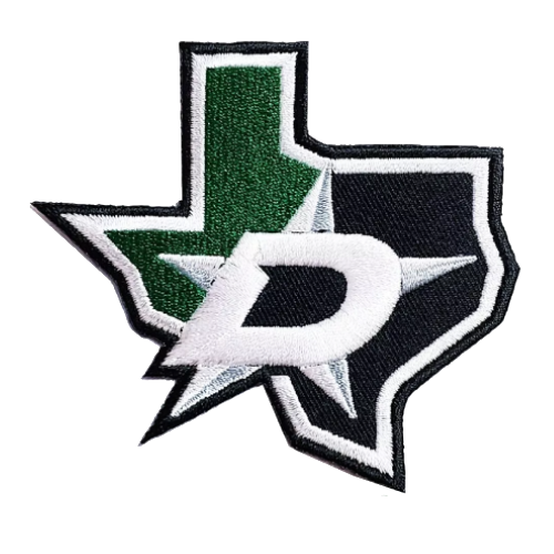 Dallas Stars Texas State Logo Patch