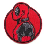 Deadpool Profile Round Logo Embroidered Patch