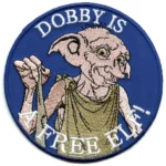 Harry Potter Dobby Is a Free Elf" Round Embroidered Patch