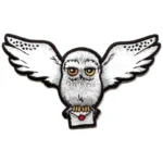 Harry Potter Flying White Owl Hedwig Embroidered Patch