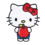 Hello kitty With Apple Logo Embroidered Patch