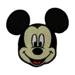 Mickey Mouse Head Face Embroidered Patch