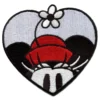 Minnie Mouse Peeking Heart Patch