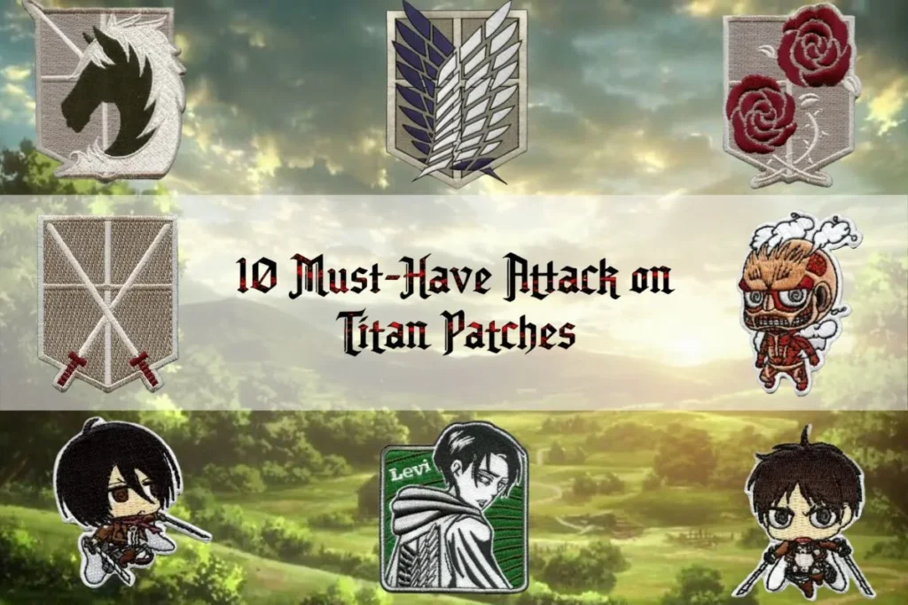 Attack on Titan iron-on patches