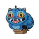 KPop Demon Hunters Tiger Derpy Glow in the Dark Iron-On Patch