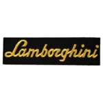 Lamborghini Script Gold Luxury Patch