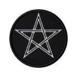 Minimalist Pentagram Embroidered Patch