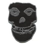 Misfits Fiend Skull Black/Grey Embroidered Patch