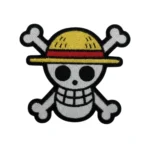 One Piece Straw Hat Jolly Roger Die-Cut Patch