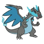 Pokemon Mega Charizard X Embroidered Patch