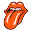 Rolling Stones Orange Logo Patch