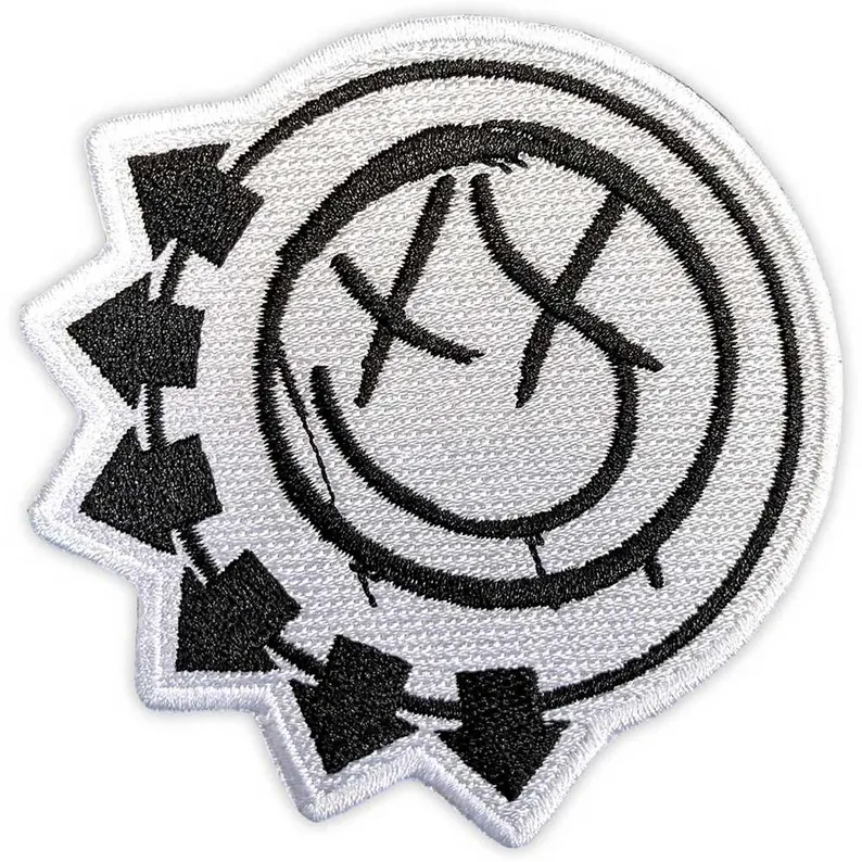 Blink-182 Black Smiley Face Patch
