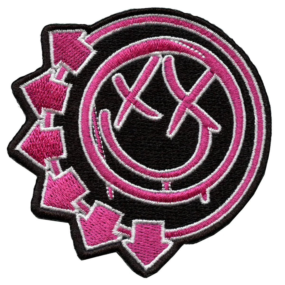 Blink-182 Pink Smiley Face Patch