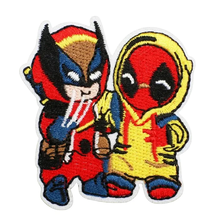 Deadpool and Wolverine Chibi Besties Patch