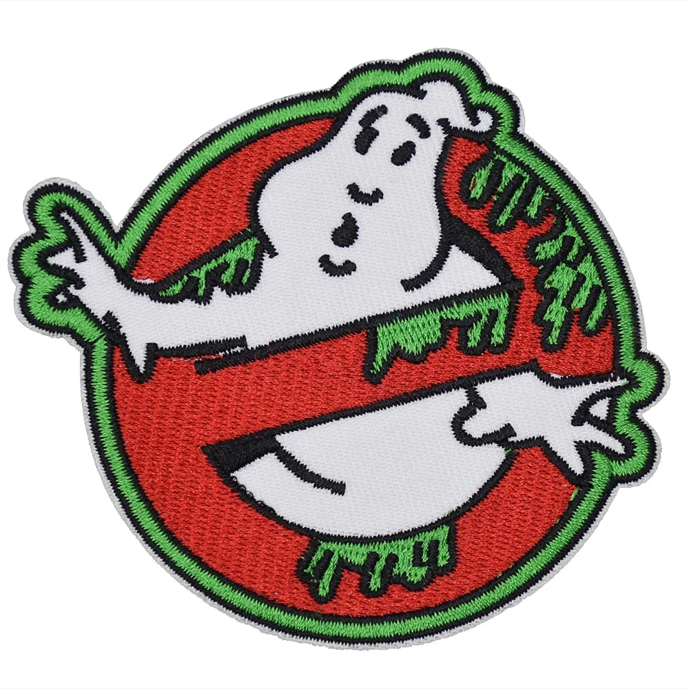 Slimed Ghostbusters logo patch