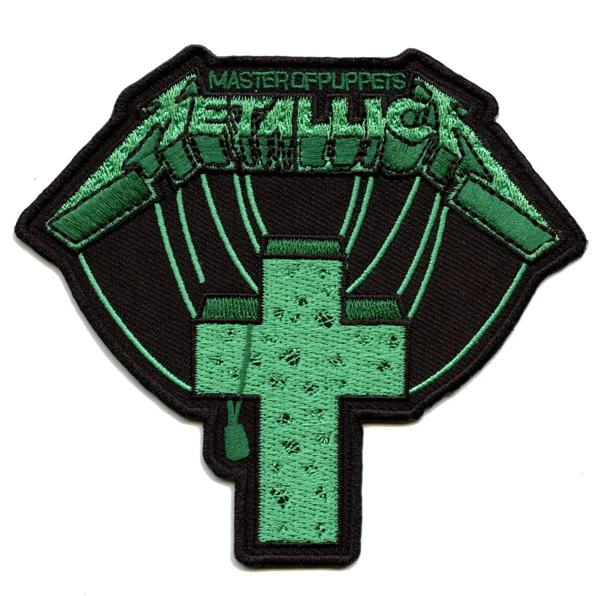 Metallica Master of Puppets Green Cross Patch