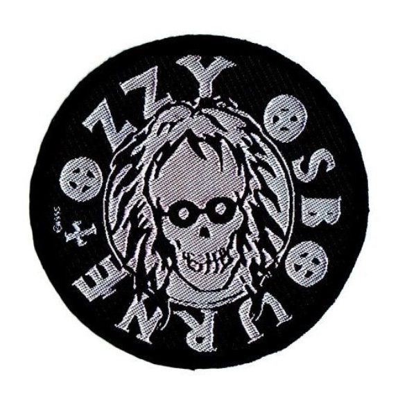 Ozzy Osbourne Round Skull Patch