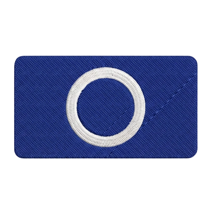 Squid Game Blue O Embroidered Patch