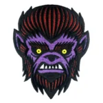 Werewolf Face Embroidered Patch