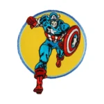 Captain America Retro Action Round Patch