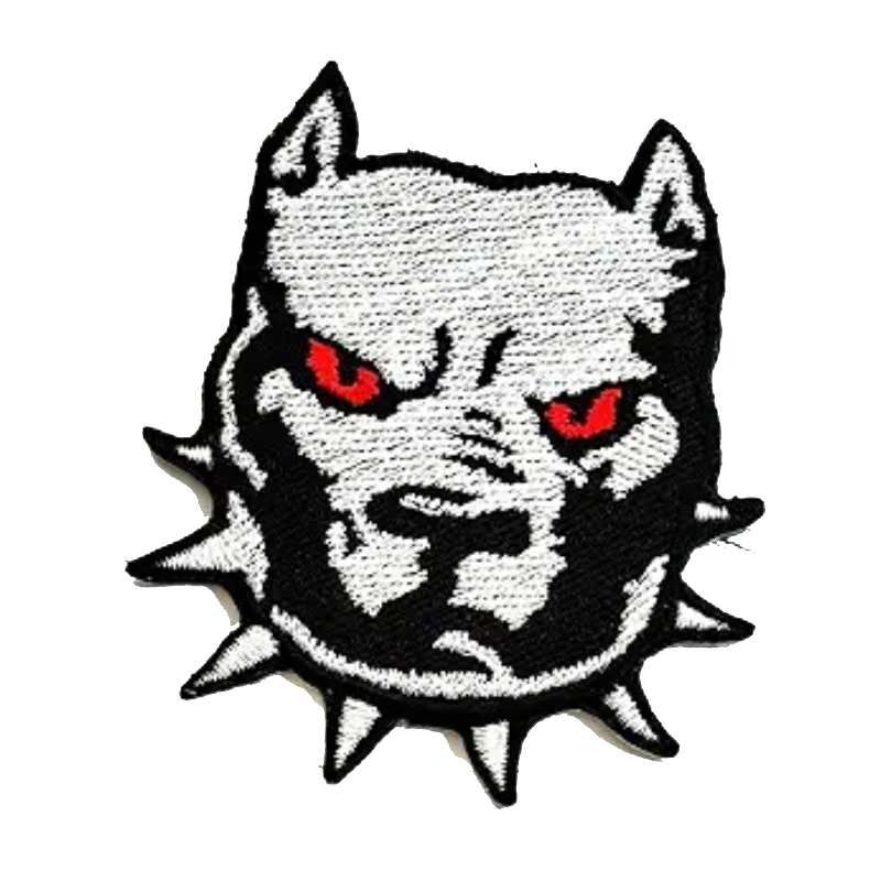 Pitbull Dog Head Patch