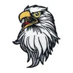 Angry Bald Eagle Head Patch