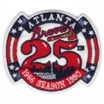 Atlanta Braves 25th Anniversary Season Patch