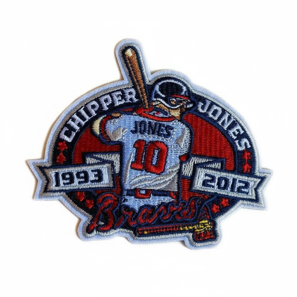Chipper Jones 1993-2012 Atlanta Braves Patch